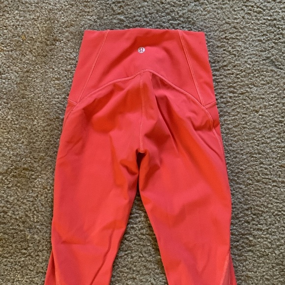 Lululemon Train Times HR Tight Coral Size 2 - Picture 3 of 7